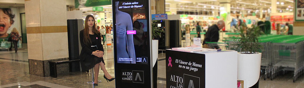 FALP y Alto Las Condes se unen en una cruzada para crear conciencia en la ciudadanía sobre prevención y detección oportuna cáncer de mama.